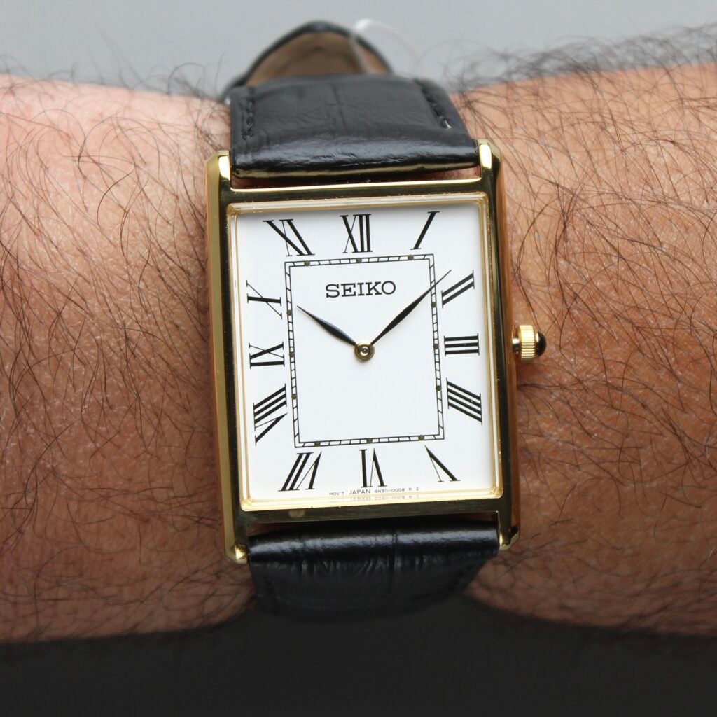 SEIKO Tank (White Dial/Black Leather) “European Market Only 🇪🇺”