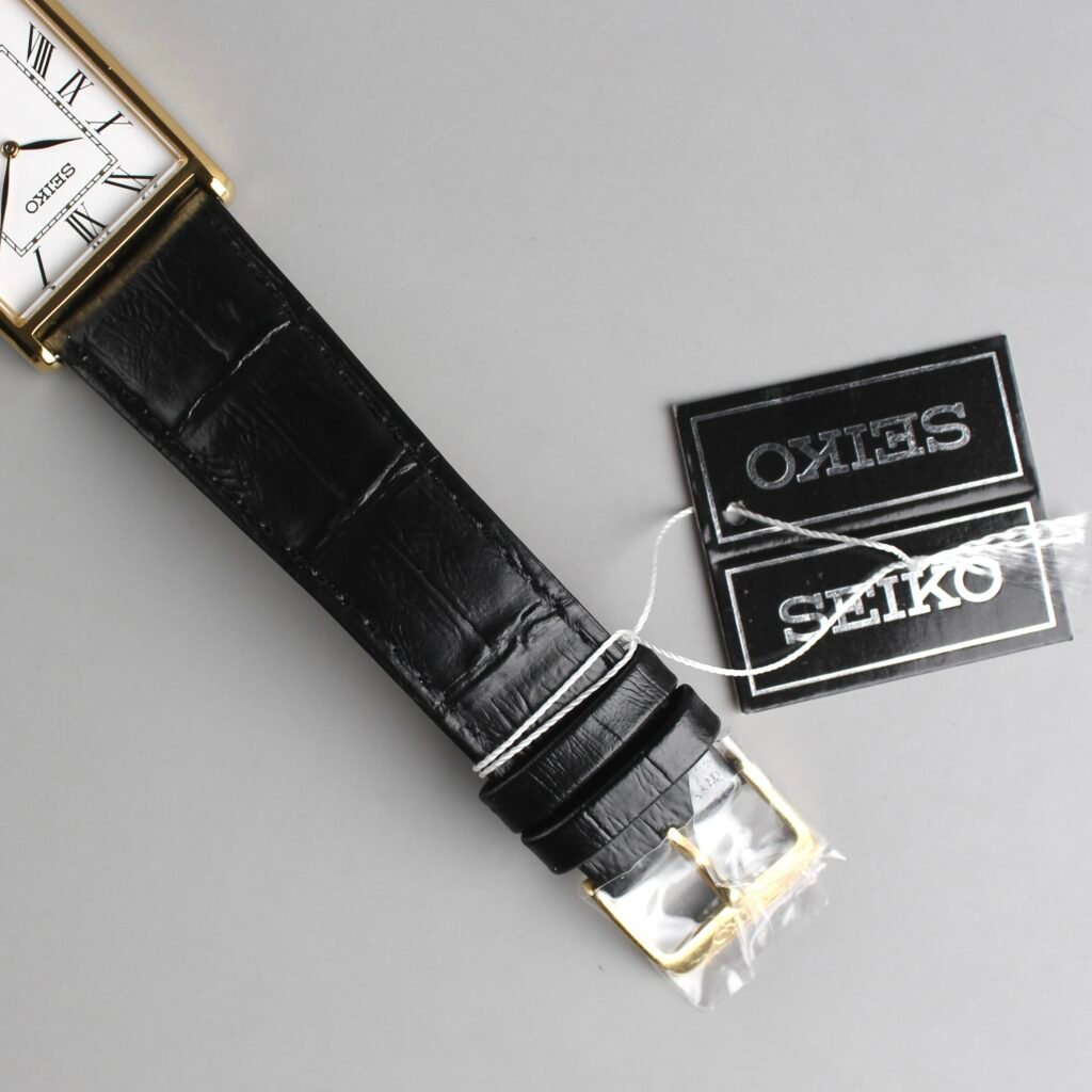 SEIKO Tank (White Dial/Black Leather) “European Market Only 🇪🇺” - Image 3