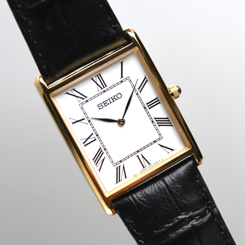 SEIKO Tank (White Dial/Black Leather) “European Market Only 🇪🇺” - Image 2