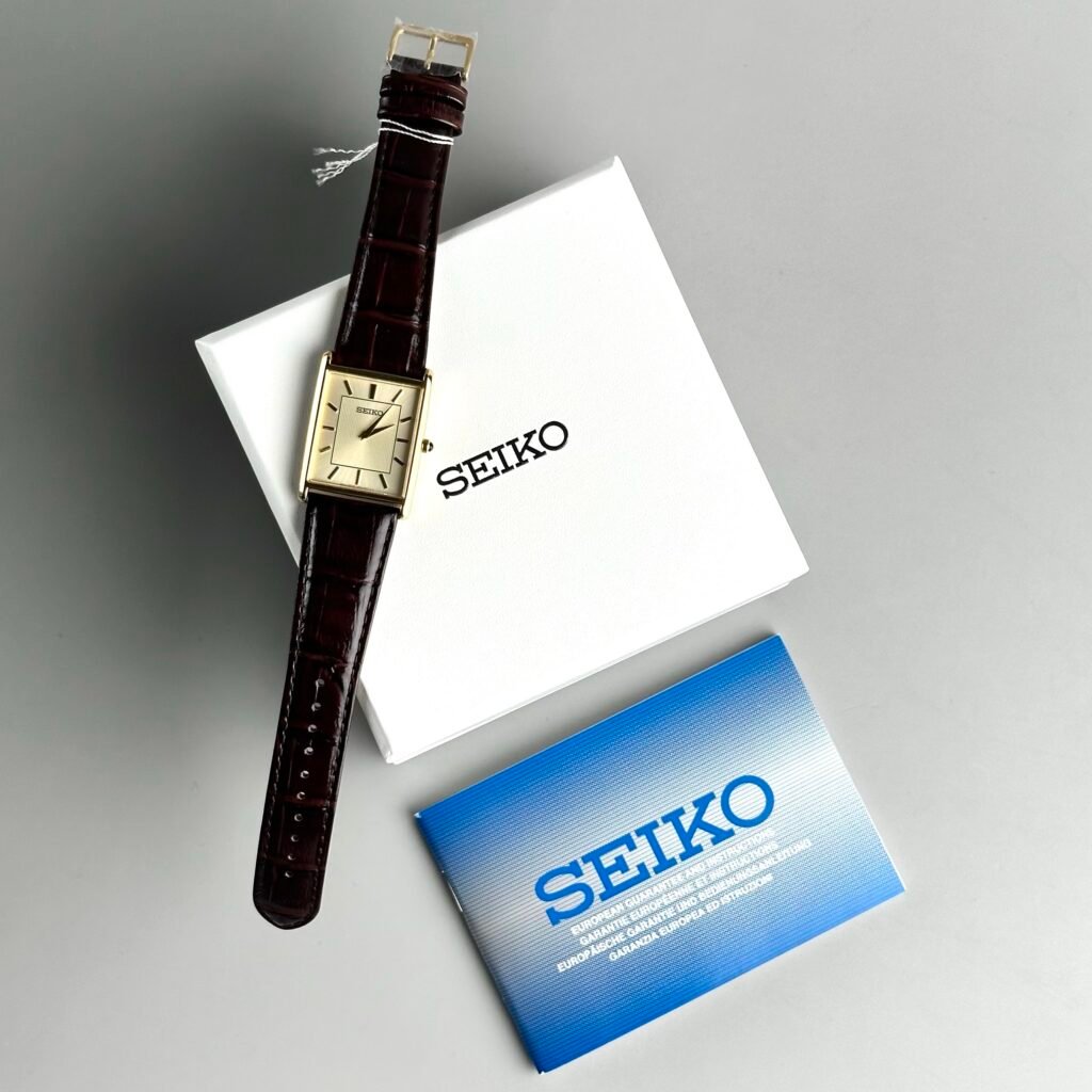 SEIKO Tank (Beige Dial/Brown Leather) “European Market Only 🇪🇺” - Image 5