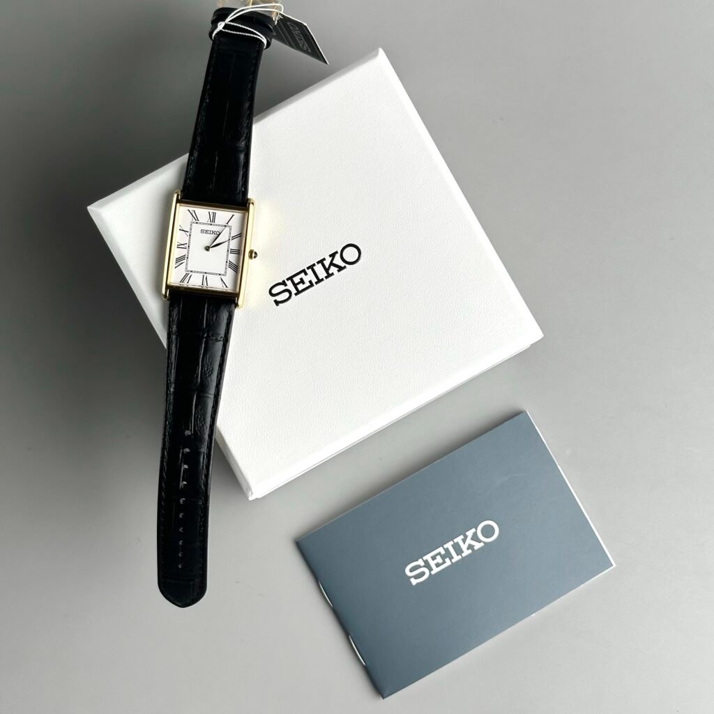 SEIKO Tank (White Dial/Black Leather) “European Market Only 🇪🇺” - Image 9