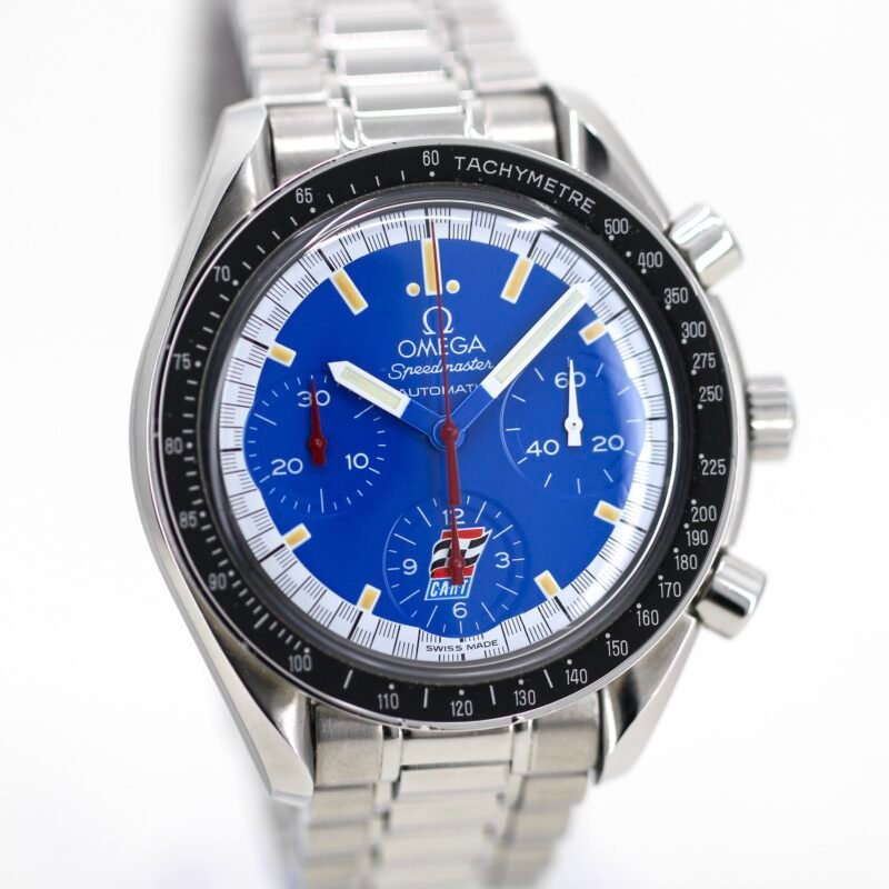 Alternative view of 1999 Omega Speedmaster - Micheal Schumacher 3510.12 “Carting Edition ”