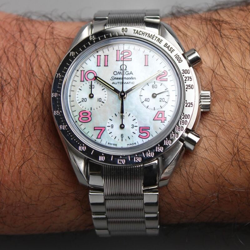 Omega Speedmaster Reduced 3534.74.00
Mother of Pearl / Pink Numerals 🦩