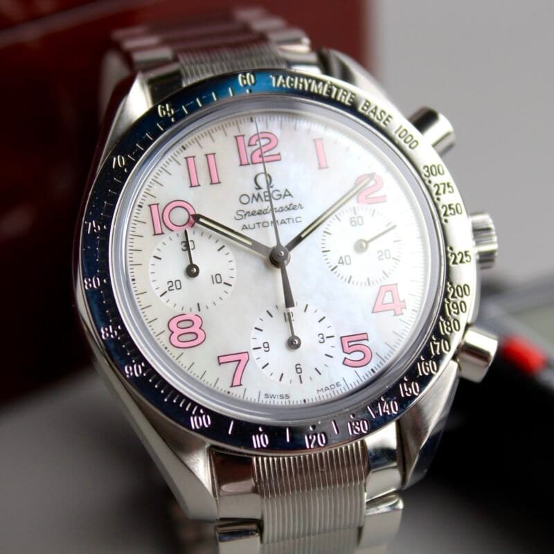 Alternative view of Omega Speedmaster Reduced 3534.74.00
Mother of Pearl / Pink Numerals 🦩
